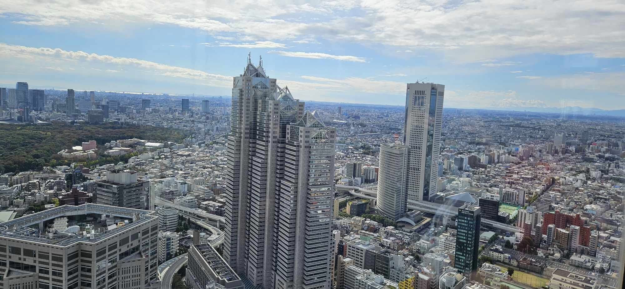 View of Tokyo from the Metropolitan building in Tokyo